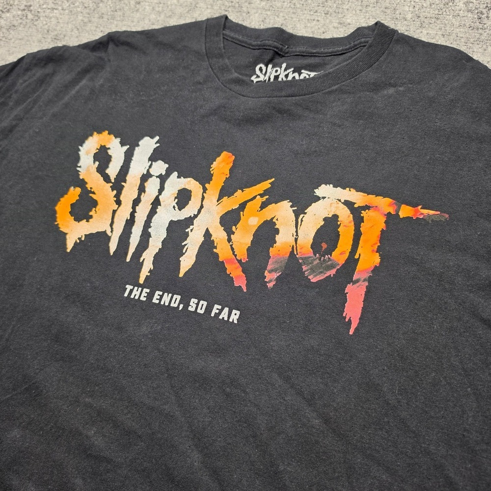 Slipknot The End So Far Album T-Shirt Mens XXL Black Bravado Band Tee 2022